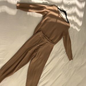 knit sweater + pants set